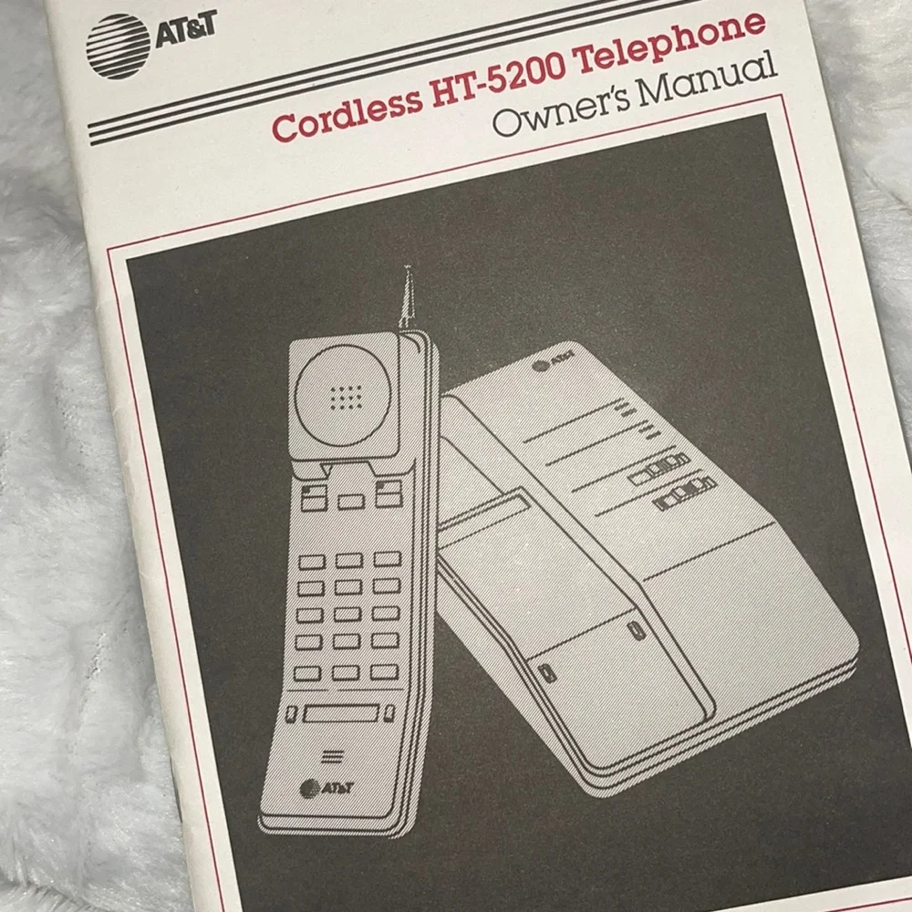 AT&T VINTAGE 60z/70z cordless telephone💕❤️RARE